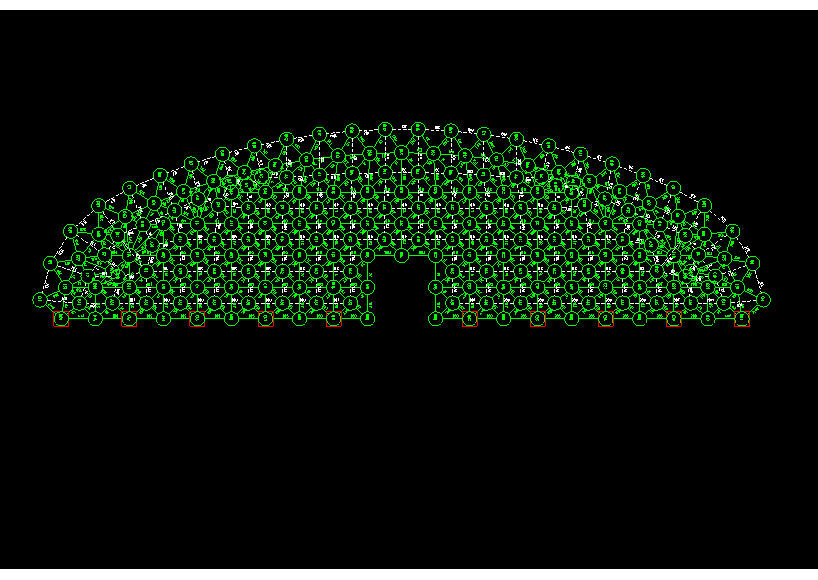 巩义锡林浩特91跨，1000米长干煤棚网架设计