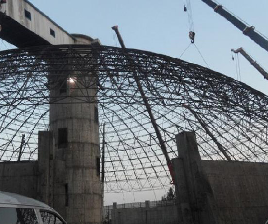 巩义网架分条或分块安装法