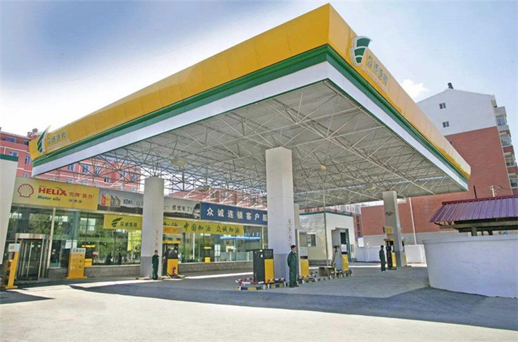 巩义加气站钢结构网架案例7